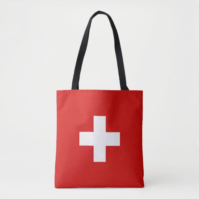 Switzerland flag tote bag (Front)