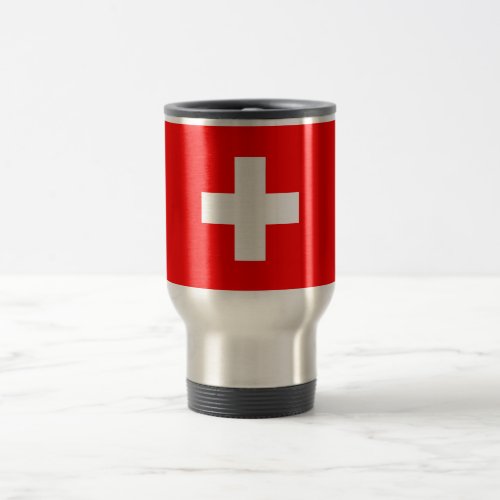 Switzerland Flag Travel Mug