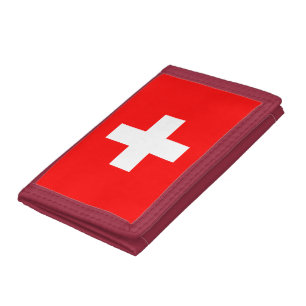 Switzerland Flag Tri-fold Wallet