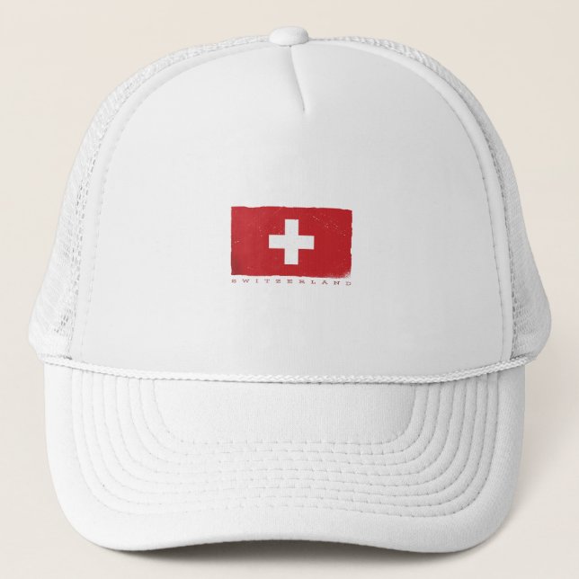 Switzerland Flag Trucker Hat (Front)