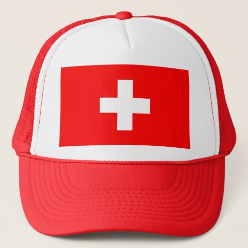 Switzerland Flag Trucker Hat