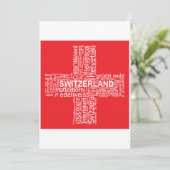 Switzerland Flag Word Cloud (Standing Front)