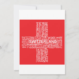 Switzerland Flag Word Cloud