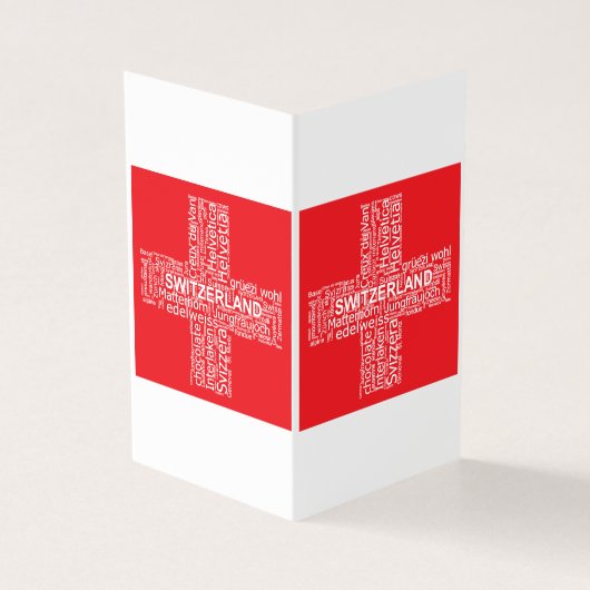 Switzerland Flag Word Cloud (Outside)