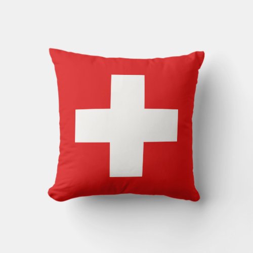 Switzerland Flag x Flag Pillow