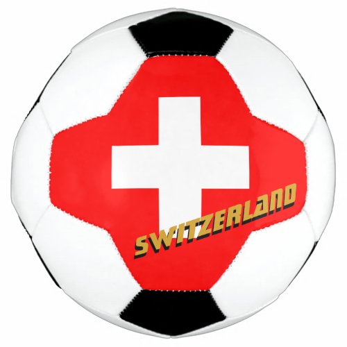 Switzerland Football  Swiss Flag  Sports Soccer Ball