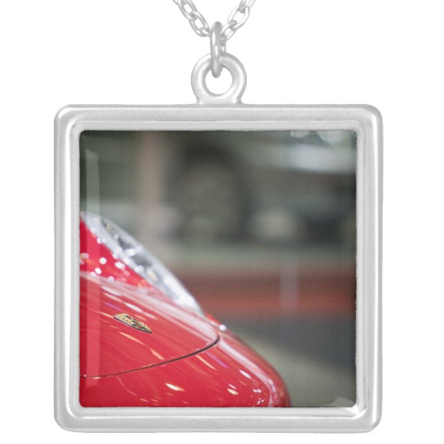 SWITZERLAND, GENEVA: 75th Annual Geneva Auto 2 Silver Plated Necklace (Front)