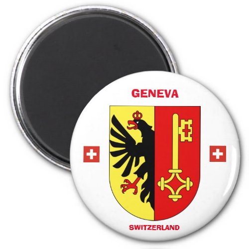 Switzerland Geneva Coat of Arms Magnet