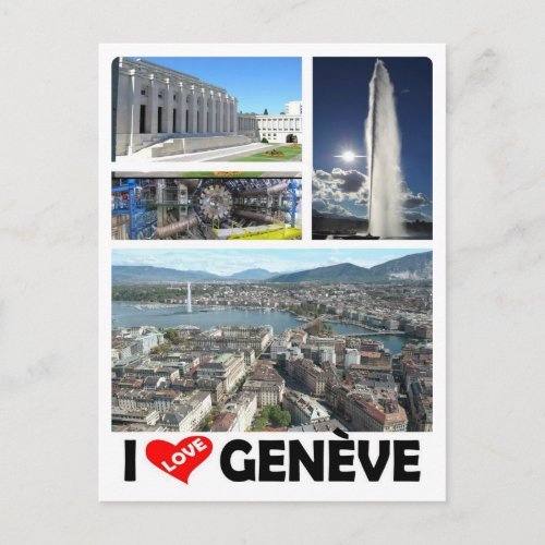 Switzerland _ Geneva _ Genve _ I love _ Postcard