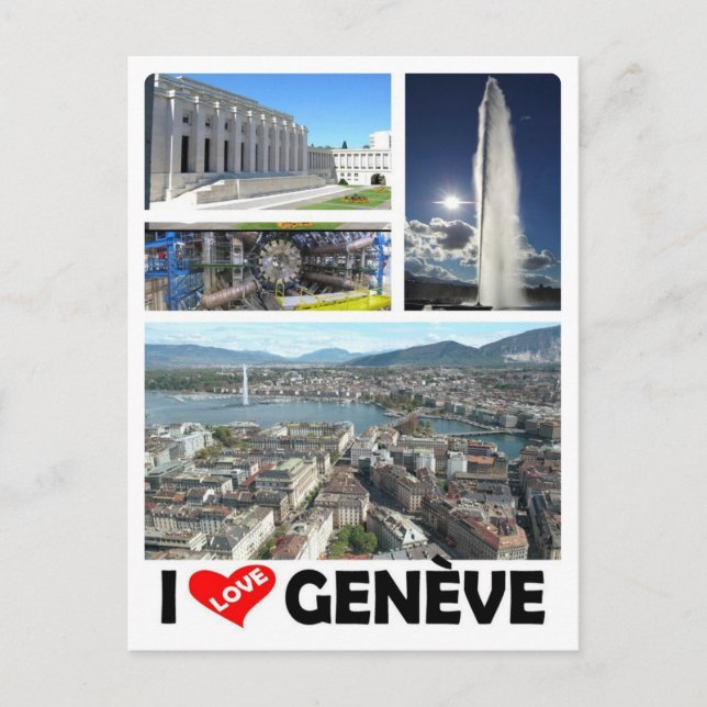 Switzerland - Geneva - Genève - I love - Postcard (Front)