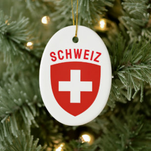 Switzerland (German Switzerland) Ceramic Ornament
