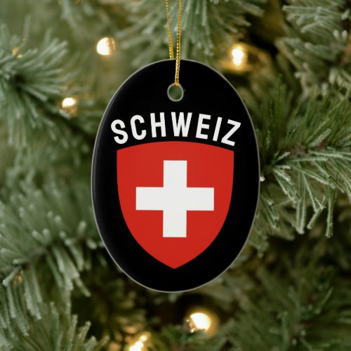 Switzerland German_test Switzerland Ceramic Ornament