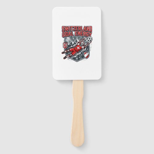 Switzerland Goal Energy Skeleton Striker Nations B Hand Fan