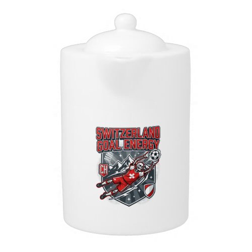 Switzerland Goal Energy Skeleton Striker Nations B Teapot