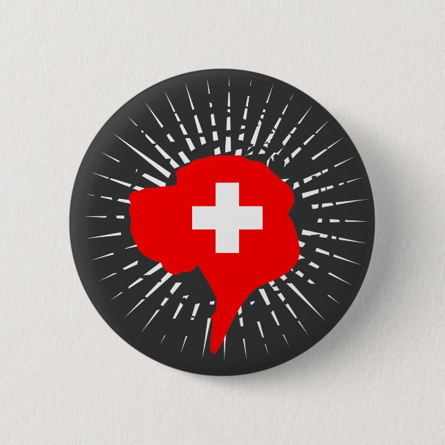 Switzerland Great Dane Pinback Button (Front)