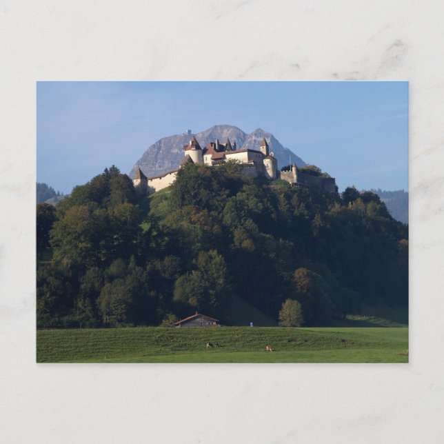 Switzerland Gruyeres Castle Postcard (Front)
