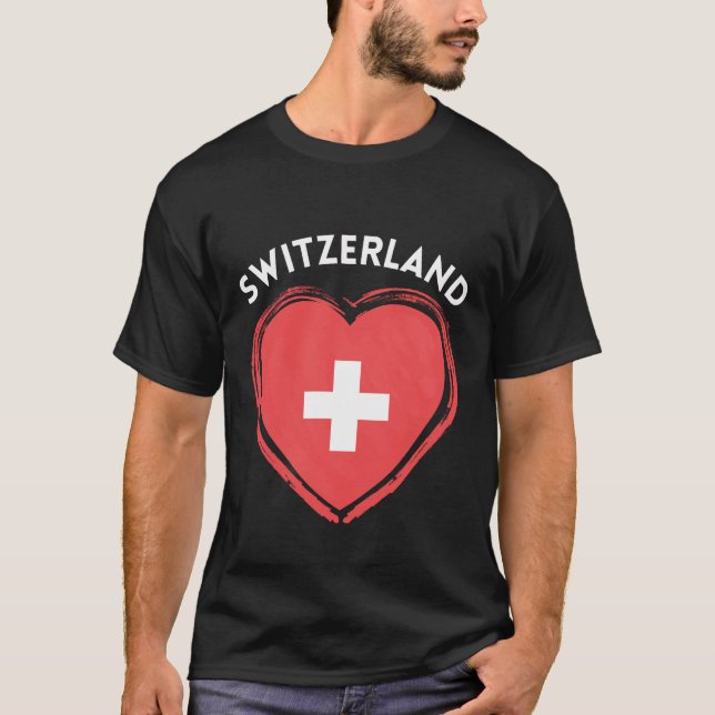 Switzerland heart T-Shirt (Front)