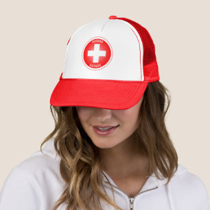 Switzerland Heritage Emblem Trucker Hat