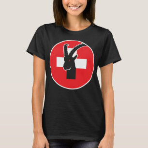 Switzerland Ibex Swiss National Animal Flag T-Shirt