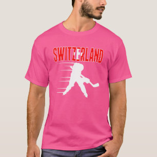 Switzerland Ice Hockey Swiss Hockey Team Support T-Shirt