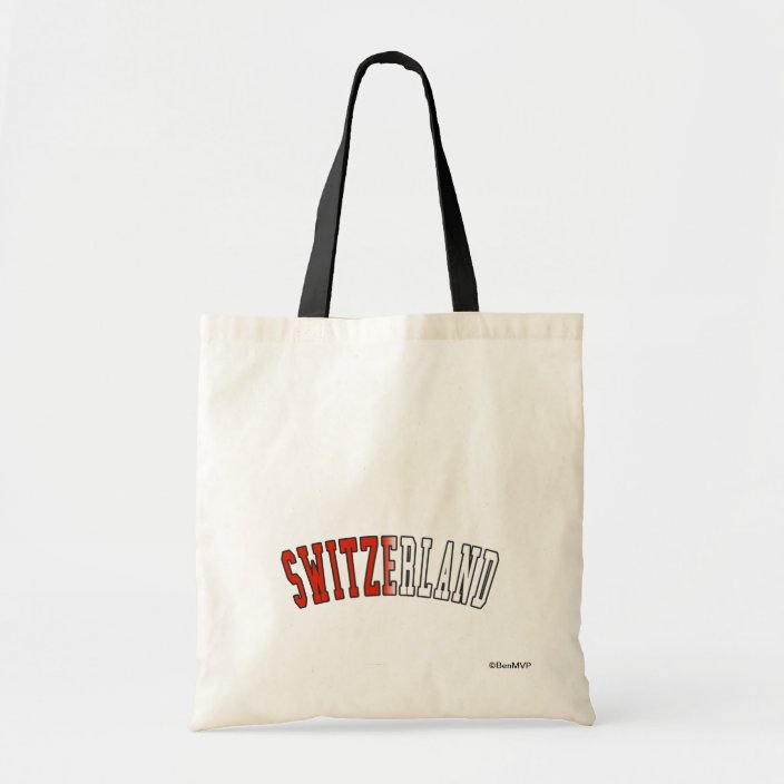 Switzerland in National Flag Colors Tote Bag