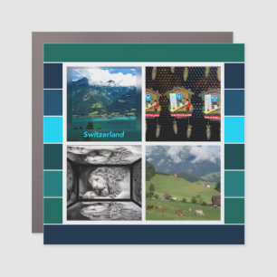 Switzerland in the Summer Car Magnet