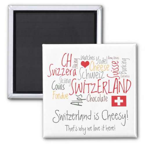 Switzerland is Cheesy For Fondue Lovers Magnet