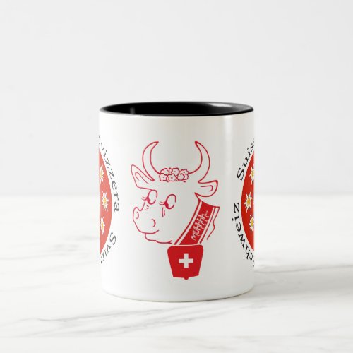 Switzerland Kuh Tasse Two_Tone Coffee Mug