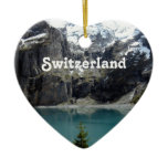 Switzerland Landscape Ceramic Ornament