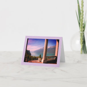 Switzerland landscape greeting card