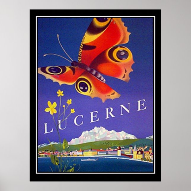 Switzerland Lucerne Travel Vintage poster (Front)