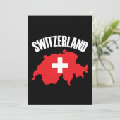 Switzerland Map Flag (Standing Front)