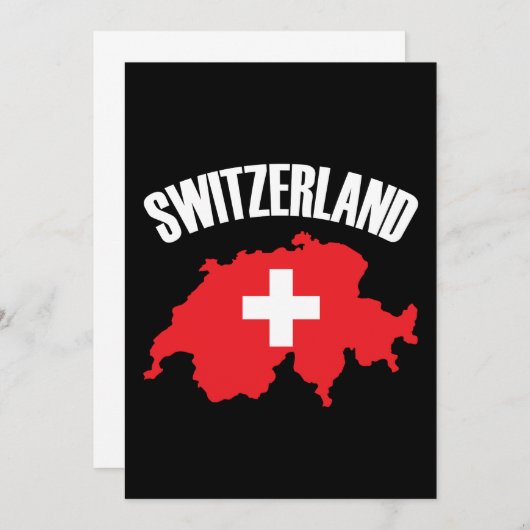 Switzerland Map Flag (Front/Back)