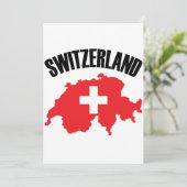 Switzerland Map Flag (Standing Front)