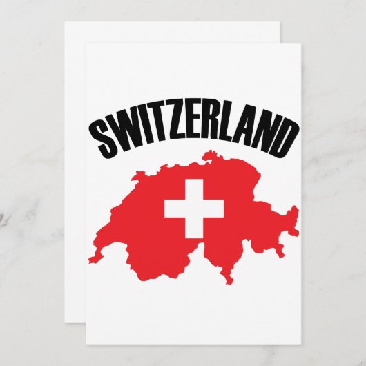 Switzerland Map Flag (Front/Back)