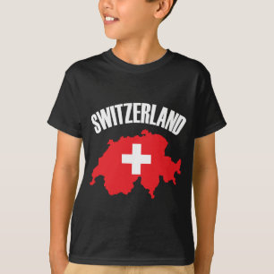 Switzerland Map Flag T-Shirt