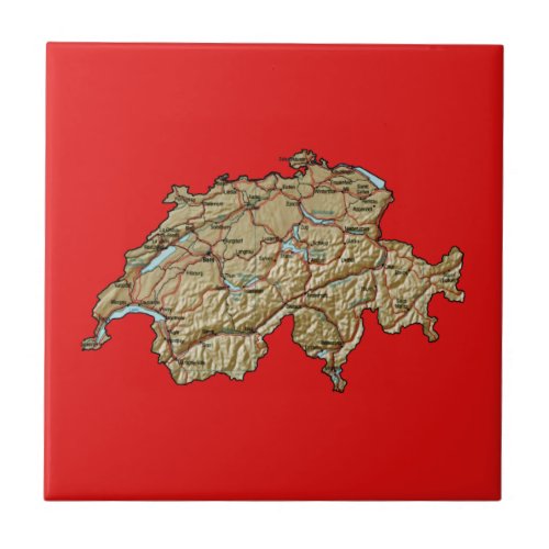 Switzerland Map Tile