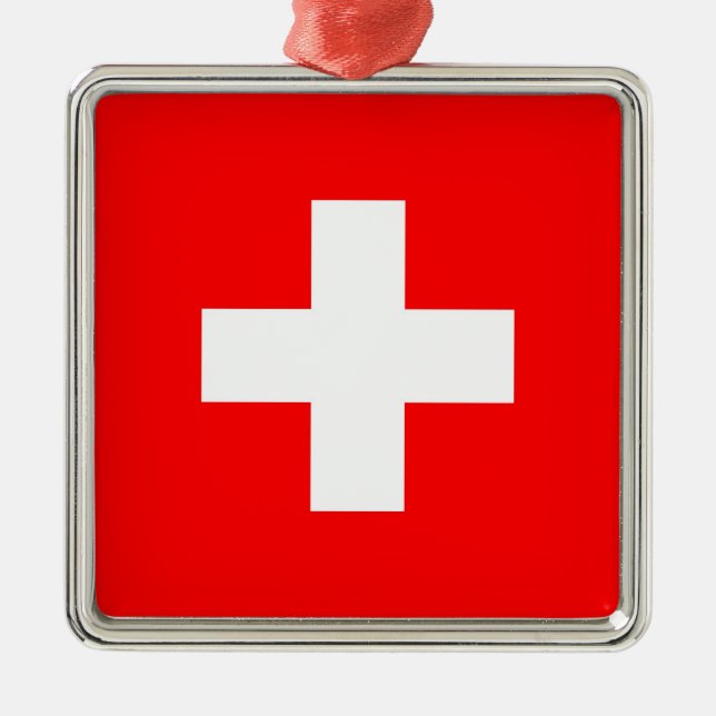 SWITZERLAND METAL ORNAMENT (Front)
