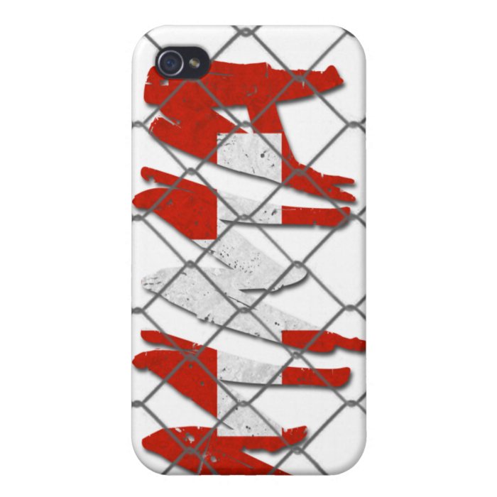 Switzerland MMA white iPhone 4 case