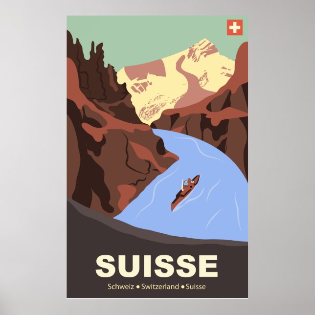 Switzerland Mountains Poster (Front)