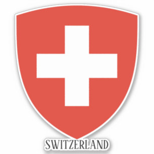 Switzerland National Coat Of Arms Patriotic Sticker