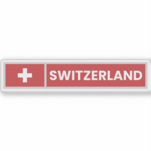 Switzerland National Flag Sticker