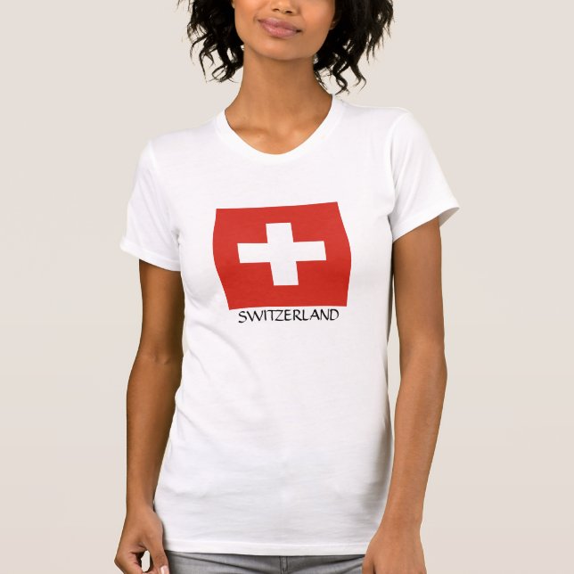 Switzerland National Flag T-Shirt (Front)