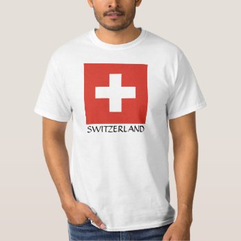 Switzerland National Flag T-shirt by abbeyz71 at Zazzle