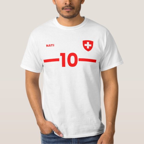 Switzerland National Football Team Soccer Retro T_Shirt