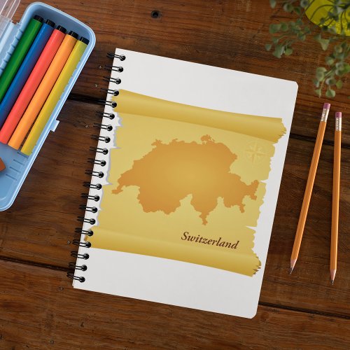 Switzerland On A Parchment Notebook