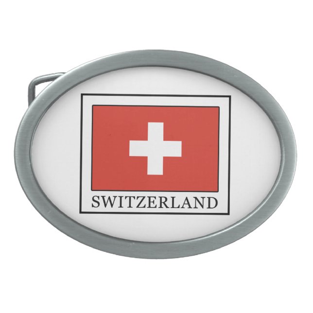 Switzerland Oval Belt Buckle (Front)