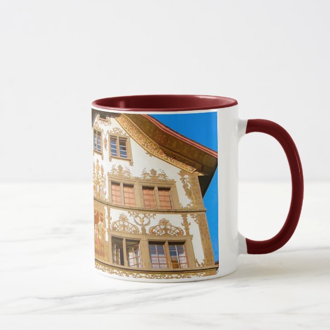 Switzerland,Painted house Mug (Right)