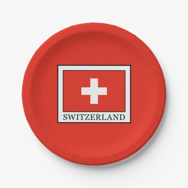 Switzerland Paper Plates (Front)
