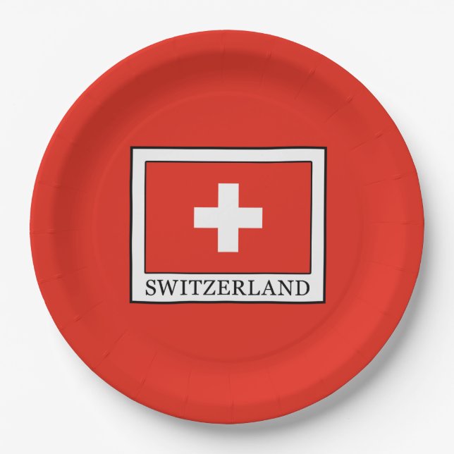 Switzerland Paper Plates (Front)